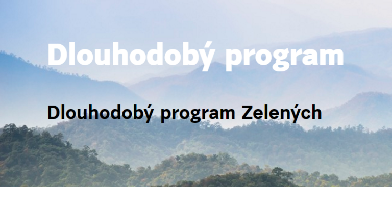 Dlouhodobý program Zelených